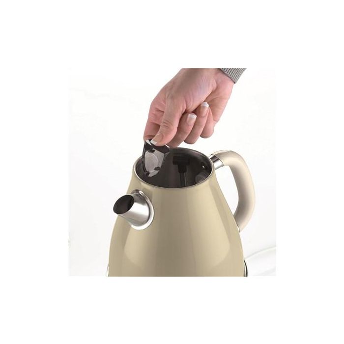 Ariete Hervidor Vintage 1,7L Beige - Base Inalámbrica, Filtro de Metal y Auto Apagado 1 Ariete Hervidor Vintage 1,7L Beige - Base Inalámbrica, Filtro de Metal y Auto Apagado 1