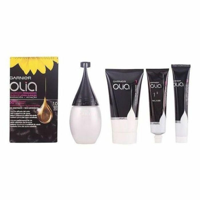 Garnier Olia Coloración Permanente #1,0 Negro Ebano Lote 4 pz 2 Garnier Olia Coloración Permanente #1,0 Negro Ebano Lote 4 pz 2