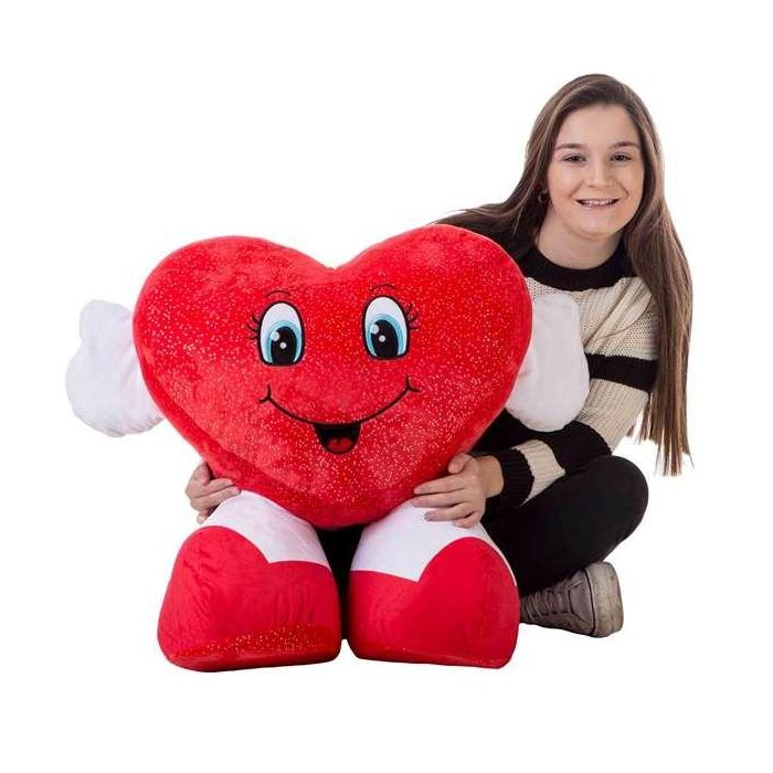 Peluche corazón zapatón 58 cm 1 Peluche corazón zapatón 58 cm 1