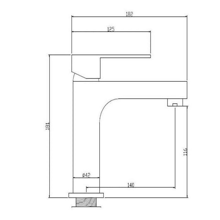 Grifo mezclador de lavabo ROUSSEAU Adaman 1