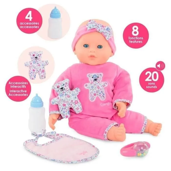 Corolle Muñeca Bebé Lucille Interactiva Grande - Mon Grand Poupon - 42 cm - A Partir de 2 Años 3