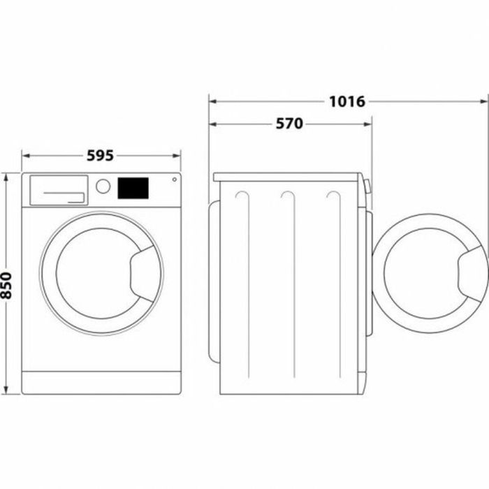 Lavadora - Secadora Whirlpool Corporation FFWDB864369BV 1400 rpm 8 kg 59,5 cm 5