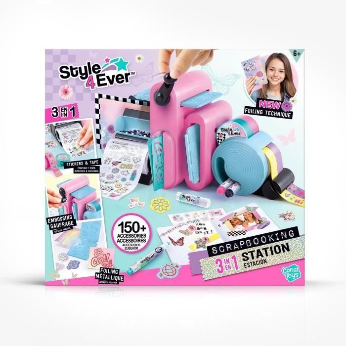 Canal Toys Estudio de Scrapbooking 3 en 1 con más de 150 accesorios para personalizar libreta, cartas y decoración habitación - Edad 3+ años 1 Canal Toys Estudio de Scrapbooking 3 en 1 con más de 150 accesorios para personalizar libreta, cartas y decoración habitación - Edad 3+ años 1