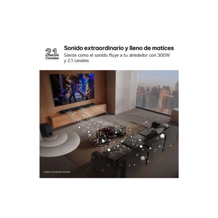Barra de Sonido LG S40T Negro 300 W 4