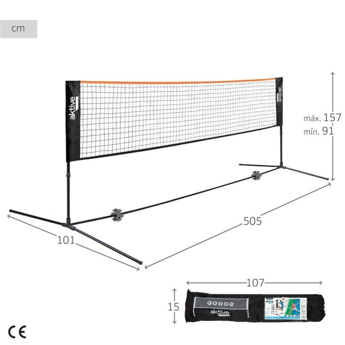 Red de voleibol Aktive 505 x 157 x 101 cm 1 Red de voleibol Aktive 505 x 157 x 101 cm 1