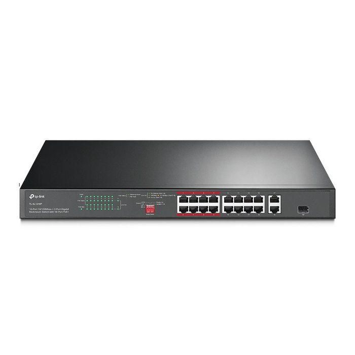 TP-Link 7.2 Gbps, 5.36 Mpps, 16x 10/100 Mbps RJ-45, 2x 1G RJ-45, 1x Combo SFP, 440x180x44 mm TP-Link 7.2 Gbps, 5.36 Mpps, 16x 10/100 Mbps RJ-45, 2x 1G RJ-45, 1x Combo SFP, 440x180x44 mm