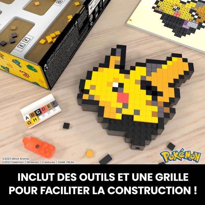 MEGA Pokémon Pikachu - Set de construcción retro de 400 piezas - MEGA Pokémon - HTH74 4 MEGA Pokémon Pikachu - Set de construcción retro de 400 piezas - MEGA Pokémon - HTH74 4