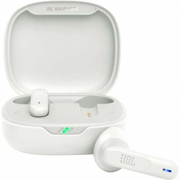 Auriculares Inalámbricos con Estuche de Carga JBL Wave Flex Blanco 8 Auriculares Inalámbricos con Estuche de Carga JBL Wave Flex Blanco 8