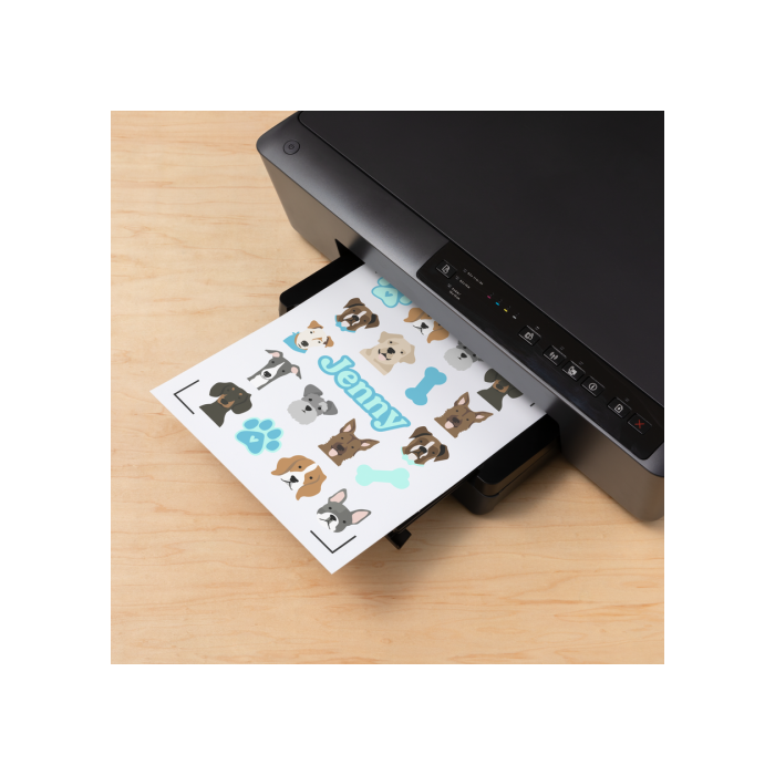 Cricut 2010354 Vinilo de Transferencia Térmica Liso Translúcido - Lámina de Vinilo de Termotransferencia, 5 Hojas 2