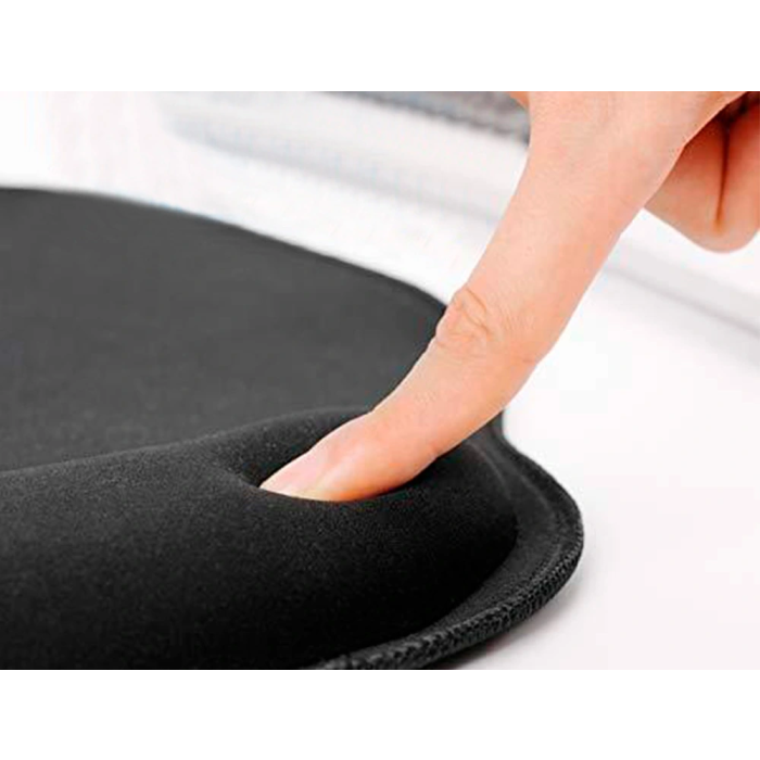 Q-connect Alfombrilla para Ratón Ergonómica de Gel con Reposamuñecas Color Negro 225x240x20 mm 4