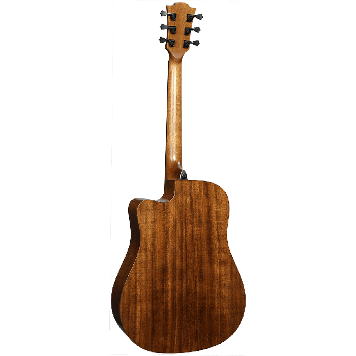 LAG Guitarra Acústica Electroacústica Dreadnought A/E Cutaway Edición Limitada Red Burst 4