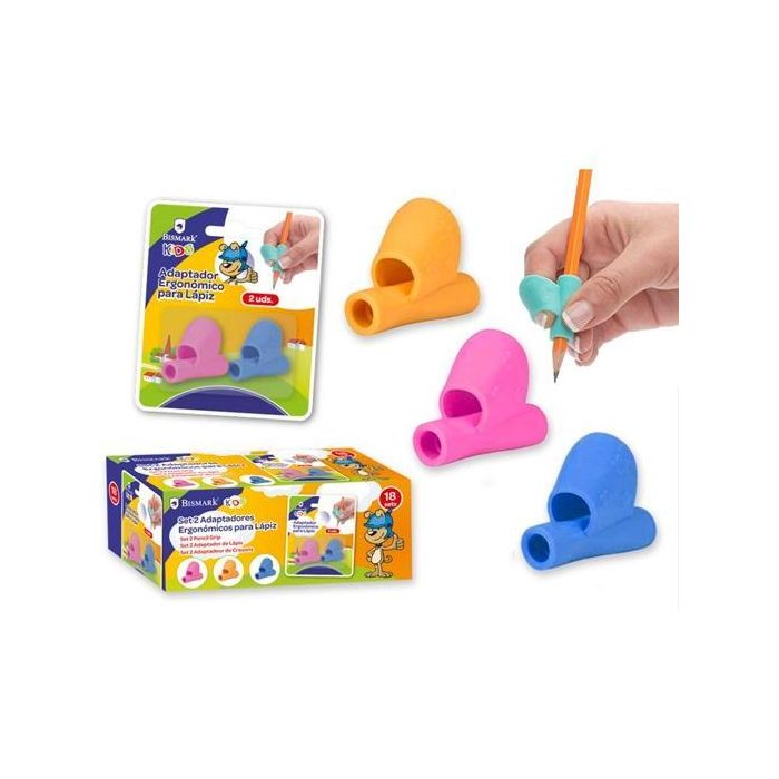 Bismark Adaptador De Lapicero Para Aprendizaje C-Surtidos -Set De 2- Bismark Adaptador De Lapicero Para Aprendizaje C-Surtidos -Set De 2-