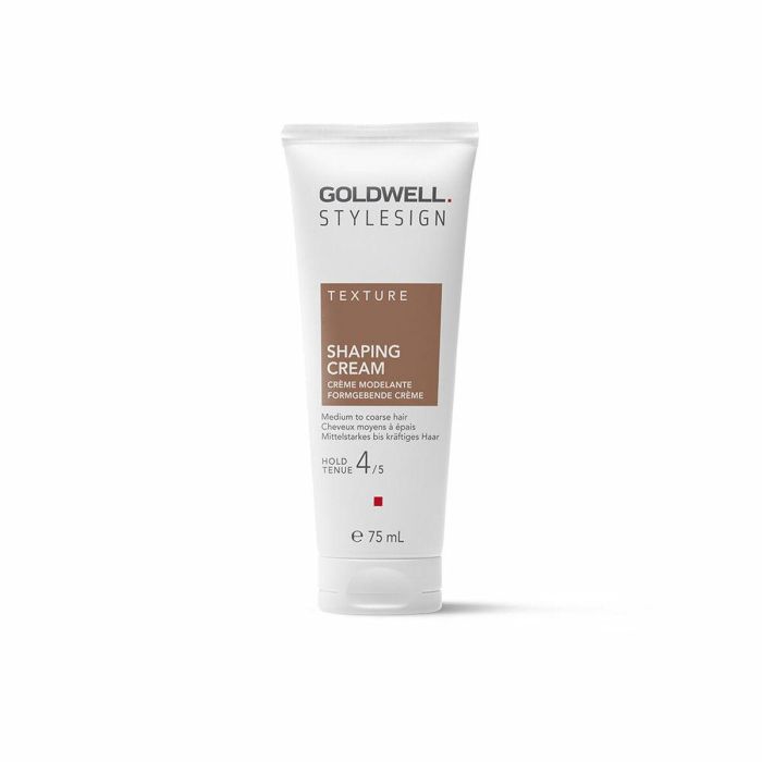Goldwell Stylesign Texture Crema Moldeadora de Peinado Profesional: Fijación Fuerte Flexible hasta 72h y Brillo Intenso, 75ml