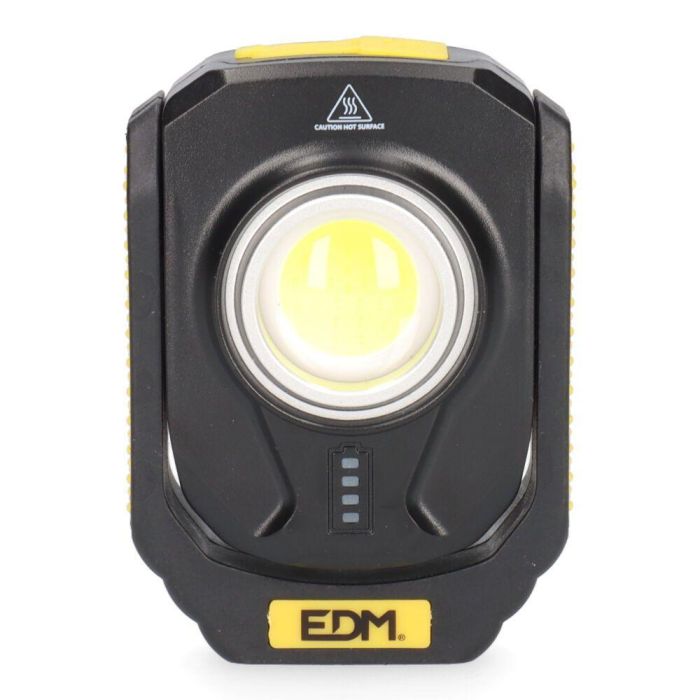 Edm Linterna Led Titan Work Recargable USB 10W 900 Lúmenes Compacta Magnética 3 Modos IP44 Antichoque Edm Linterna Led Titan Work Recargable USB 10W 900 Lúmenes Compacta Magnética 3 Modos IP44 Antichoque