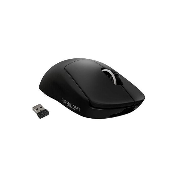 Logitech PRO X SUPERLIGHT Wireless Gaming Mouse, RF Wireless, Lithium Polymer (LiPo), Black Logitech PRO X SUPERLIGHT Wireless Gaming Mouse, RF Wireless, Lithium Polymer (LiPo), Black