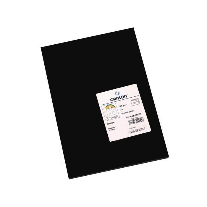 Iris Cartulina 210x297 mm 185 gr Negro -50U- Iris Cartulina 210x297 mm 185 gr Negro -50U-