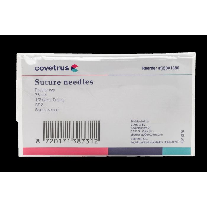 Agulhas Sutura 1-2 Corte Sz 2 75 mm Olho Regul 12 Unidades Covetrus Agulhas Sutura 1-2 Corte Sz 2 75 mm Olho Regul 12 Unidades Covetrus