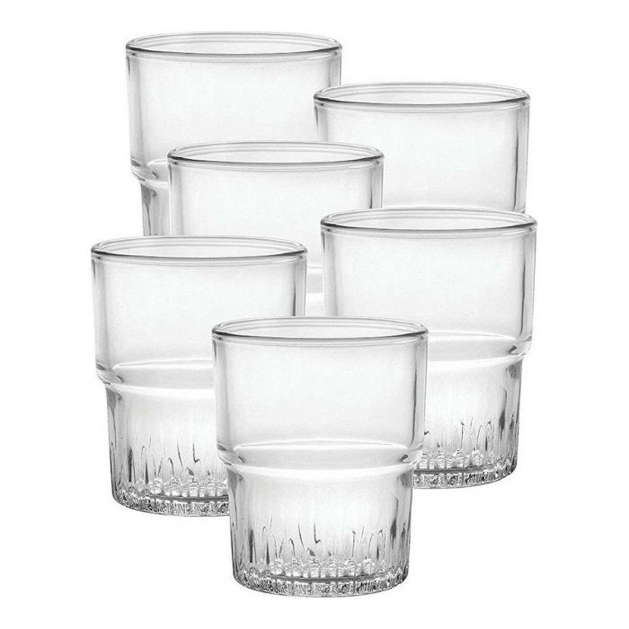 Set de Vasos Duralex 1013AB06 Transparente Cristal 160 ml Apilable 6 Piezas (6 Unidades) (6 pcs) 1