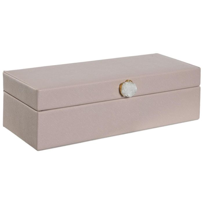 Joyero Tradicional DKD Home Decor Rosa Palo 12.5 x 5.5 x 28.5 cm 1