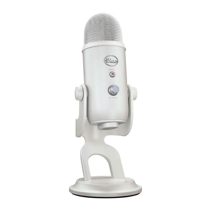 Blue Yeti BLU5099206106239 Micrófono USB Premium para Grabar, Transmisión, Gaming, Podcast en PC y Mac - Color Mist Blanca