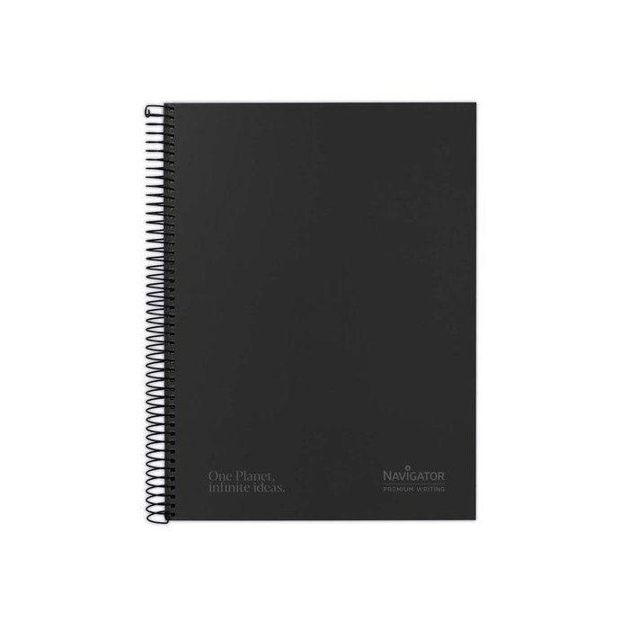 Bloc Navigator Micro.Tapa Extra A4+ 80H Horizontal 80G Negro (Set de 5)