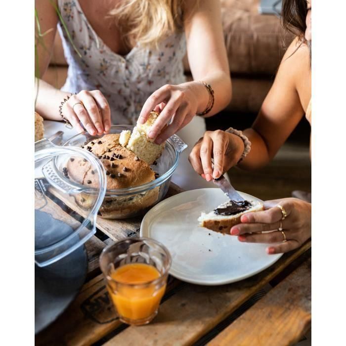 Pyrex PYR3426470296441 - Juego de 2 Cazuelas Redondas de Vidrio, 2.3 L 4