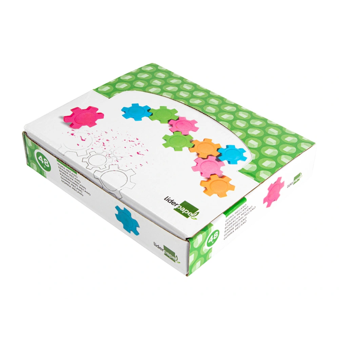 Liderpapel Goma Mecano Rueda Colores Surtidos para Lápiz 6