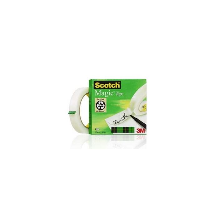 Scotch Magic Cinta Adhesiva Invisible 810 Rollo 19 mm X 66M Caja Individual Scotch Magic Cinta Adhesiva Invisible 810 Rollo 19 mm X 66M Caja Individual