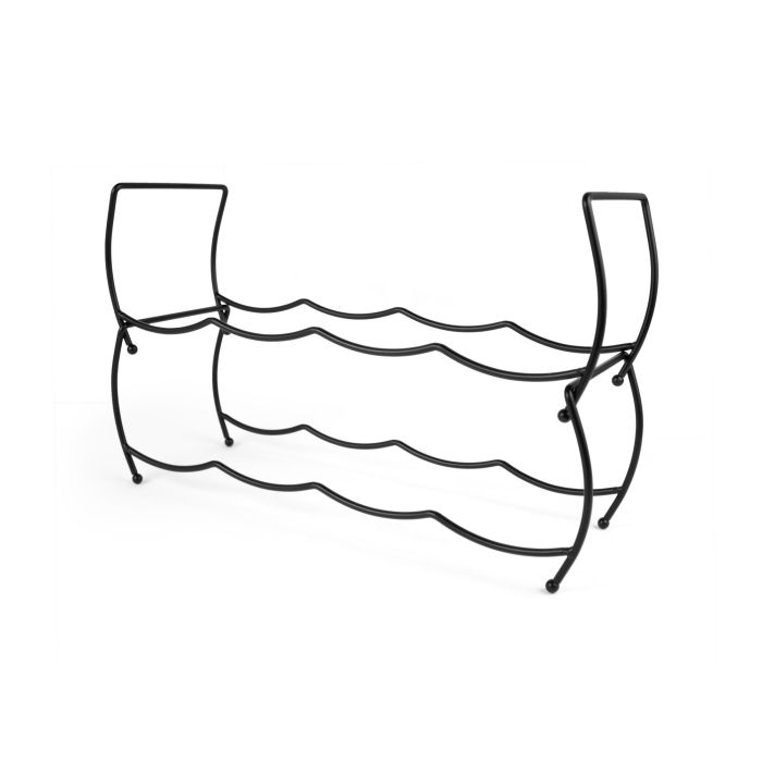 Confortime Botellero Metal Negro para 8 Botellas 44,5 cm 2 Confortime Botellero Metal Negro para 8 Botellas 44,5 cm 2