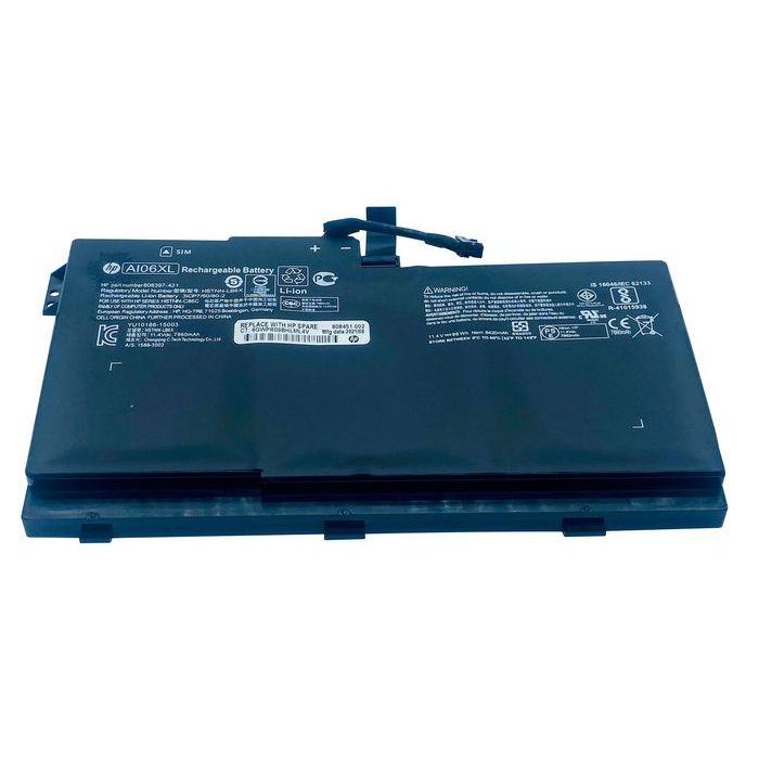 HP Lithium-ion battery for HP ZBook 17 G3, 6 cells, 96Wh capacity, 4.21Ah, 11.4V, designed for reliable performance. 2 HP Lithium-ion battery for HP ZBook 17 G3, 6 cells, 96Wh capacity, 4.21Ah, 11.4V, designed for reliable performance. 2
