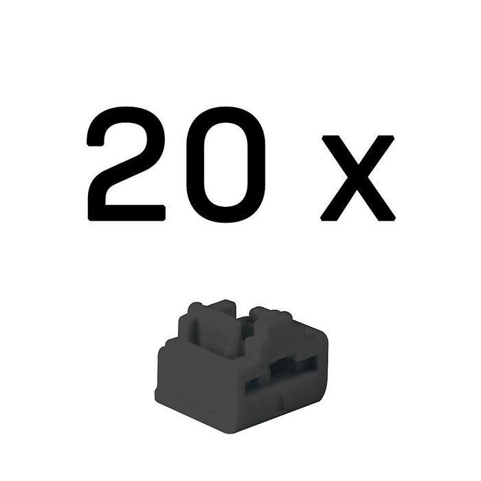 Lindy RJ-45 Port Blockers (Without Key) - Pack of 20, Black Lindy RJ-45 Port Blockers (Without Key) - Pack of 20, Black