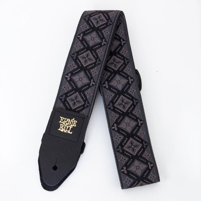 Correa Guit/ Bajo Jacquard Polypro - "Regal Black"