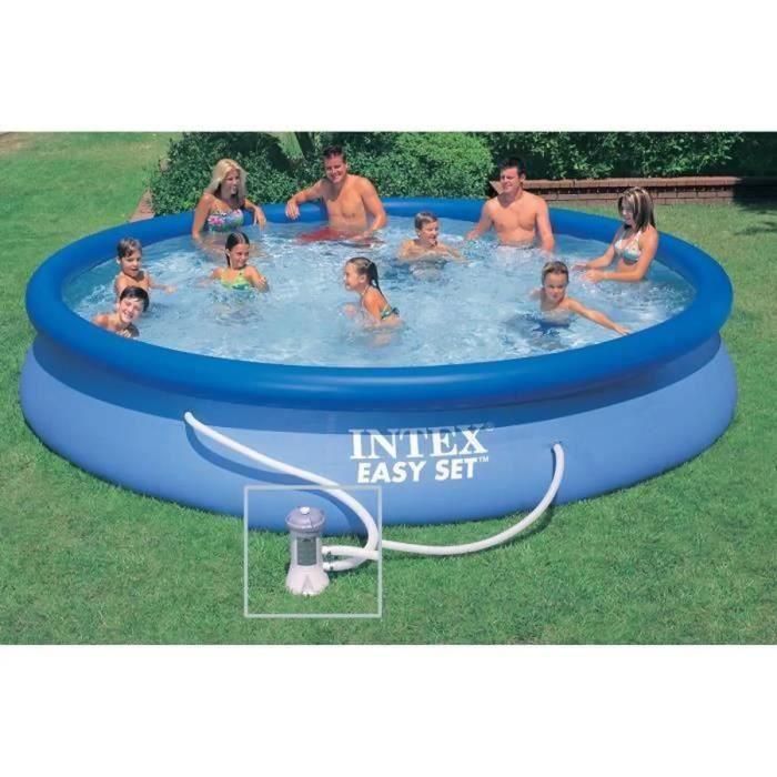 Kit de piscina independiente redondo Easy Set de INTEX - 457,2 x 83,82 cm 2 Kit de piscina independiente redondo Easy Set de INTEX - 457,2 x 83,82 cm 2