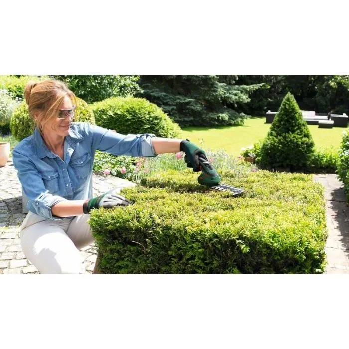 Bosch Juego de 2 Cuchillas Isio para Cortasetos, Liviano y Ergonómico, Batería 3,6V 2