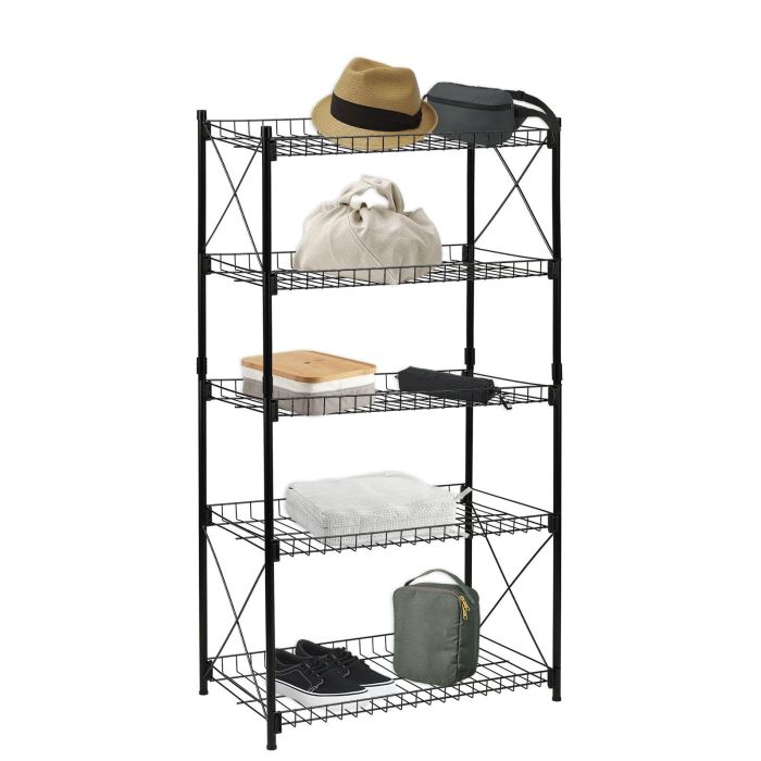 Estantería de Metal 5 Niveles 52x34x110 cm - Confortime (2 Unidades) 2