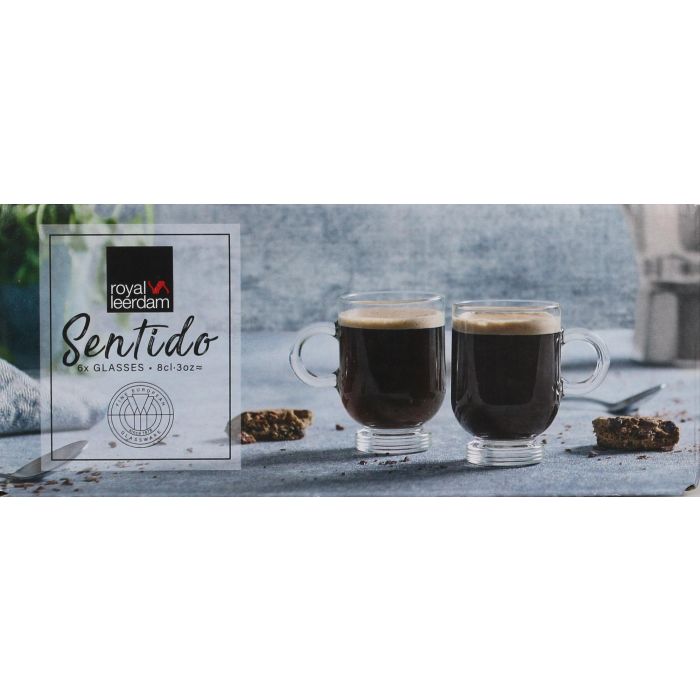 Royal Leerdam Set 6 Tazas Expresso Sentido 8 cl (4 Cajas)