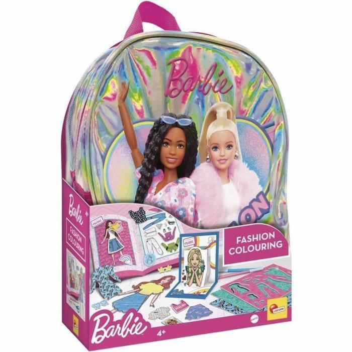 Liscianigiochi LIS8008324112043 Mochila Escolar de Dibujo Moda Barbie, para Niñas y Niños a partir de 4 años