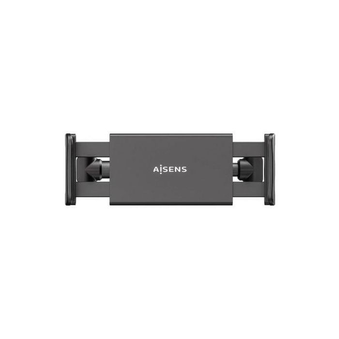 Aisens Soporte de Coche Ajustable para Reposacabezas, Compatible con Teléfonos y Tablets de 5 a 12 Pulgadas, Aleación de Aluminio, Negro 1