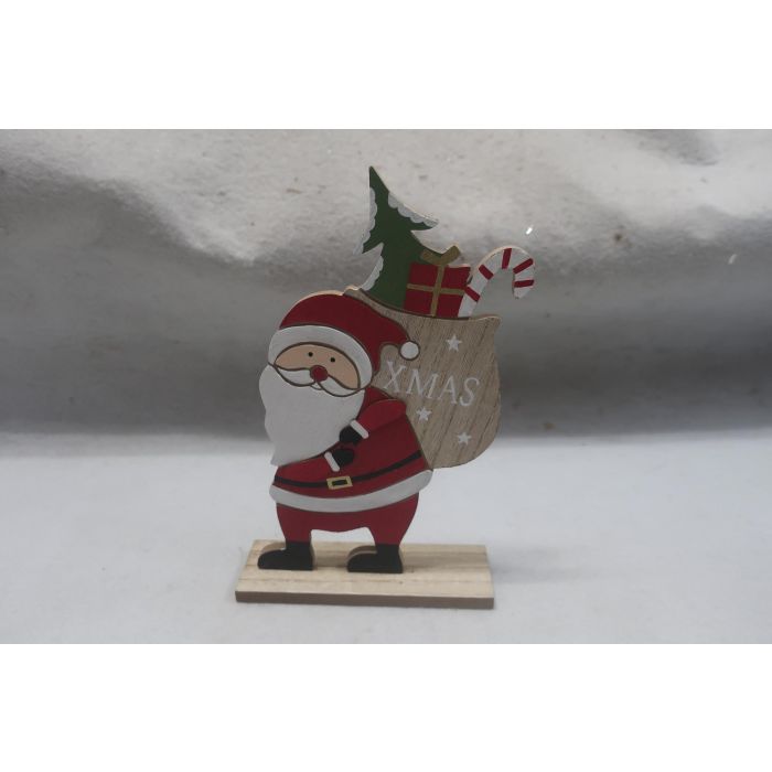 Figura Navidad Tradicional DKD Home Decor Rojo Verde 5 x 25.5 x 16 cm (6 Unidades)