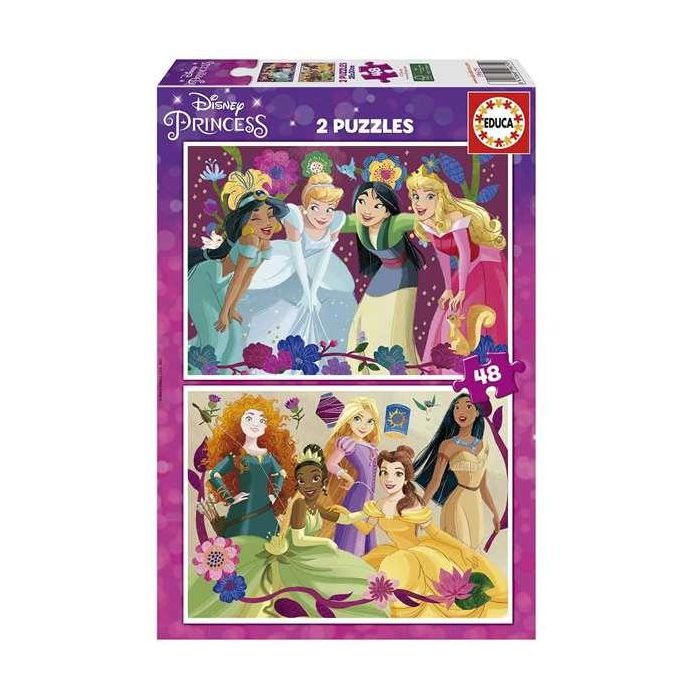Educa Puzzle 2x48 Disney Princess 1