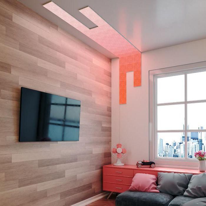 Nanoleaf NL29 Kit de Montaje con Tornillos para 9 Paneles Luminosos Canvas. Ideal para Techos, Superficies Irregulares. Incluye Herramienta. 2