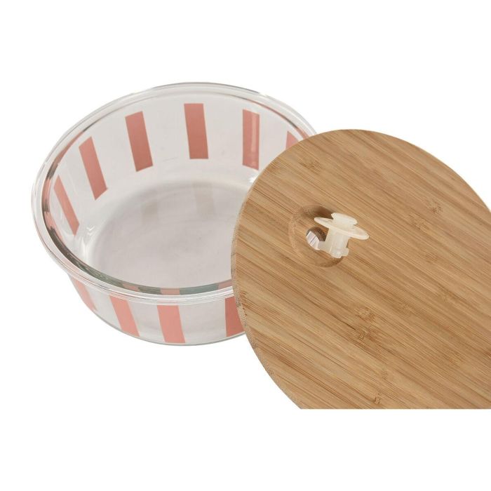 DKD Home Decor Recipiente Moderno de Cristal Borosilicato Verde Amarillo Coral Rayas 17.3x7x17.3cm 900ml Apto Lavavajillas 2 DKD Home Decor Recipiente Moderno de Cristal Borosilicato Verde Amarillo Coral Rayas 17.3x7x17.3cm 900ml Apto Lavavajillas 2