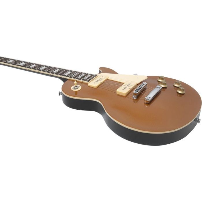 Guitarra Eléctrica Eko Starter Ls400 Tipo Lp Con Pastillas P90 Vintage - Dorada 3 Guitarra Eléctrica Eko Starter Ls400 Tipo Lp Con Pastillas P90 Vintage - Dorada 3
