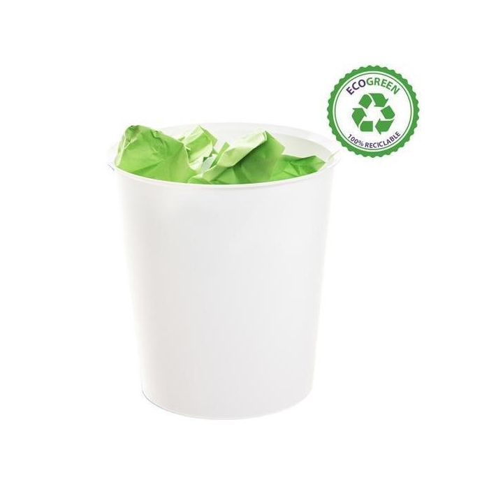 Archivo 2000 Papelera Ecogreen 18 Litros 240x310 mm Reciclado Blanco Pastel Archivo 2000 Papelera Ecogreen 18 Litros 240x310 mm Reciclado Blanco Pastel