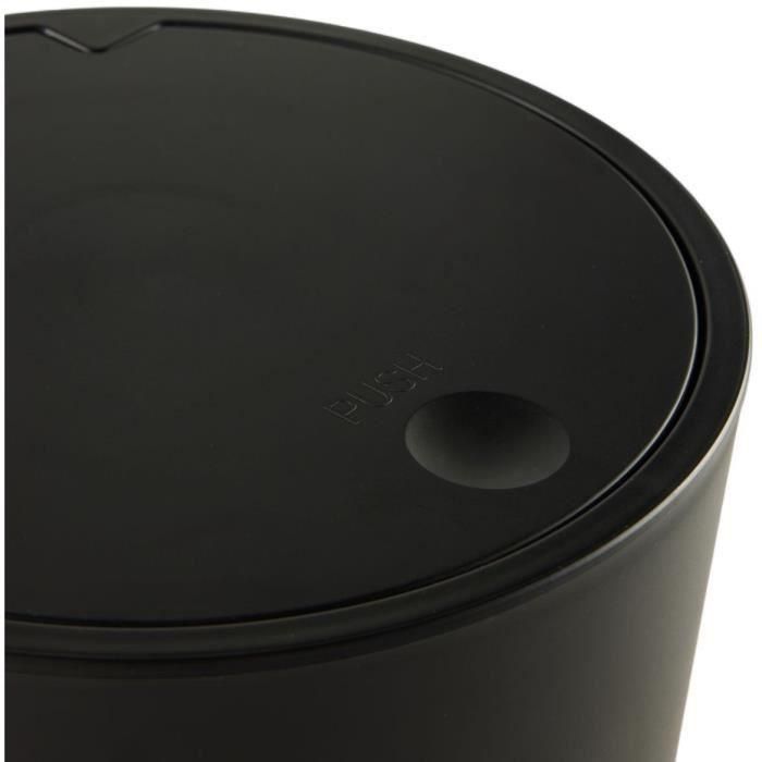 Papelera de baño - HOY - UTILITY - 8,5 L - Ø 21 x H 29 cm - Polipropileno - Negro 1 Papelera de baño - HOY - UTILITY - 8,5 L - Ø 21 x H 29 cm - Polipropileno - Negro 1