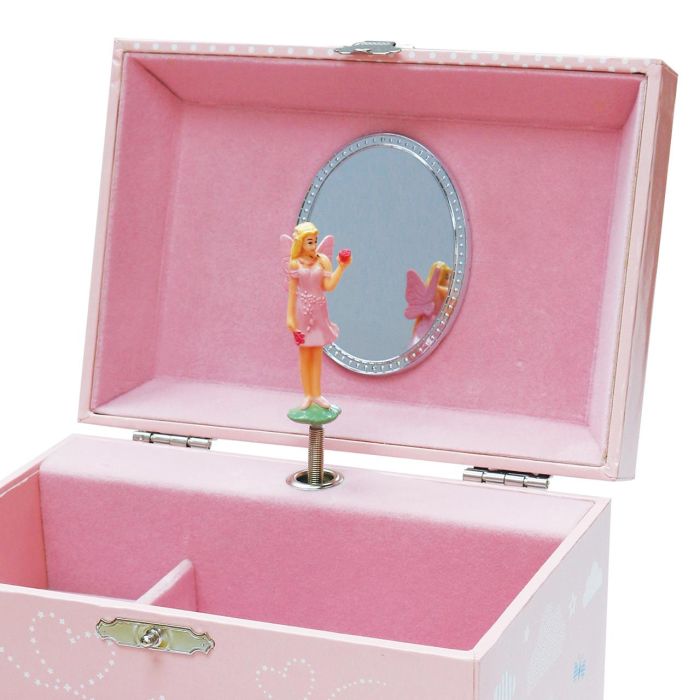 Tachan Joyero Musical Infantil con Bailarina y Espejo para Niñas, Organizador de Joyas con Cajones y Compartimentos, Regalo Ideal +3 Años, Medidas 19.1 x 12.1 x 15 cm 2