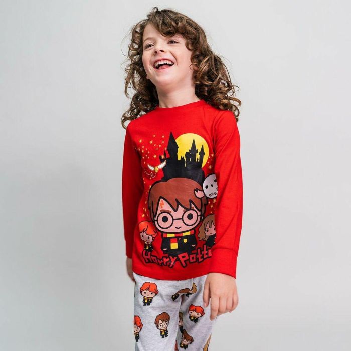 Pijama Infantil Harry Potter Rojo 2