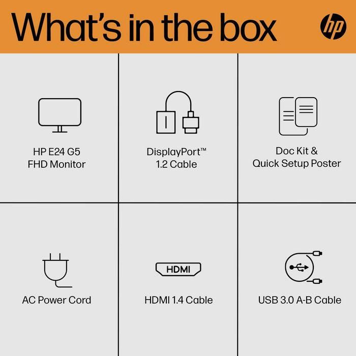 HP E24 G5 FHD Monitor 16 HP E24 G5 FHD Monitor 16