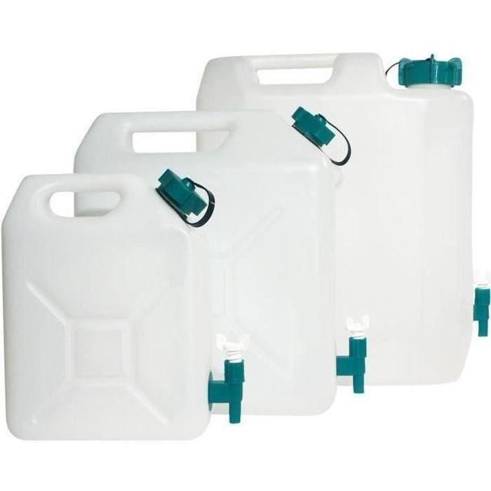 Bidón extra fuerte con grifo rebosadero para agua limpia de 35 litros, tapón 30 mm, dimensiones 240x475x385 mm Bidón extra fuerte con grifo rebosadero para agua limpia de 35 litros, tapón 30 mm, dimensiones 240x475x385 mm