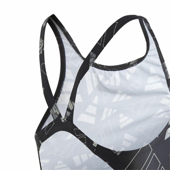 Bañador Niña Adidas Aop Bars Suit Gris 1 Bañador Niña Adidas Aop Bars Suit Gris 1